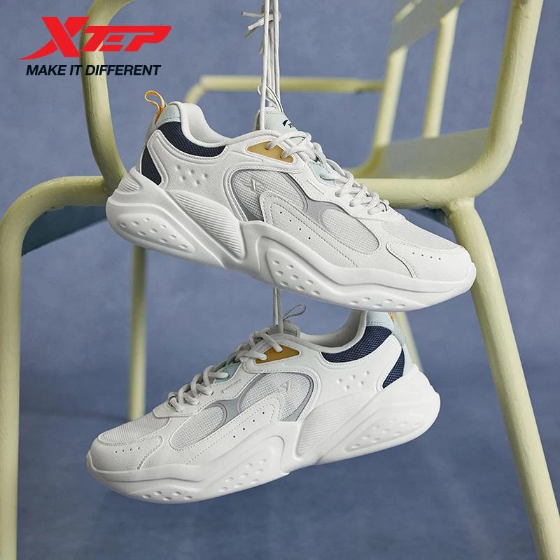 Chaussures Xtep homme été 2025 - Léger maille respirant semelles épaisses rehaussantes style rétro