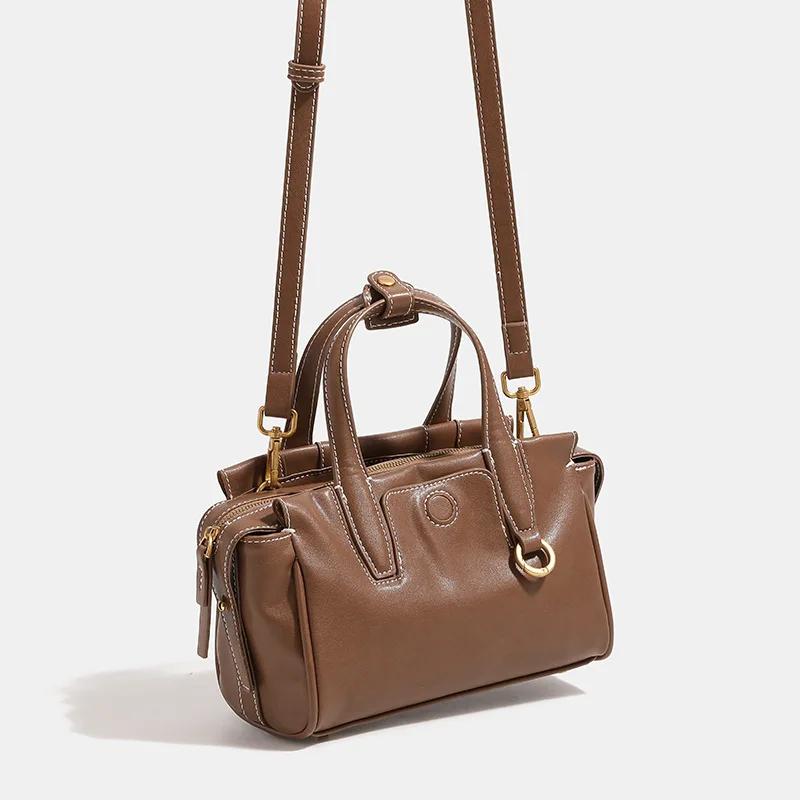 Sac à langer de luxe minimaliste haut de gamme pour femme, sac fourre-tout en cuir de créateur Paris