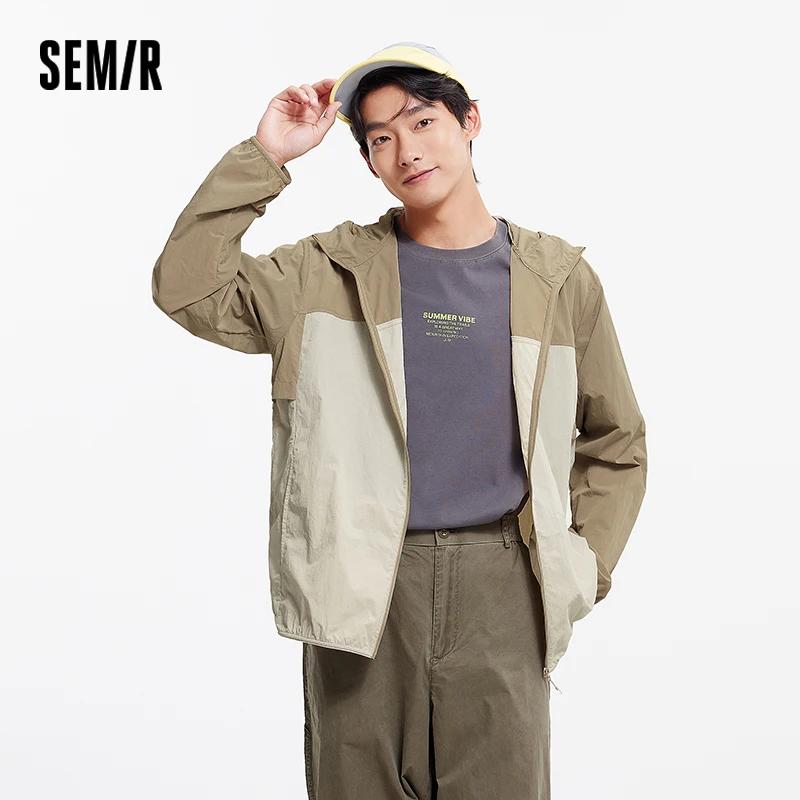 Veste UV Homme Semir 2026 à Capuche Effet Rafraîchissant Style Couple Coupe Droite Décontractée Tend
