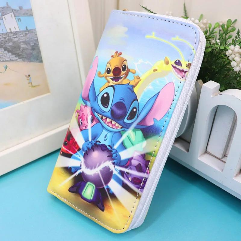 Sac à monnaie de dessin animé Disney, joli portefeuille en Pu pour filles et garçons, porte-cartes p