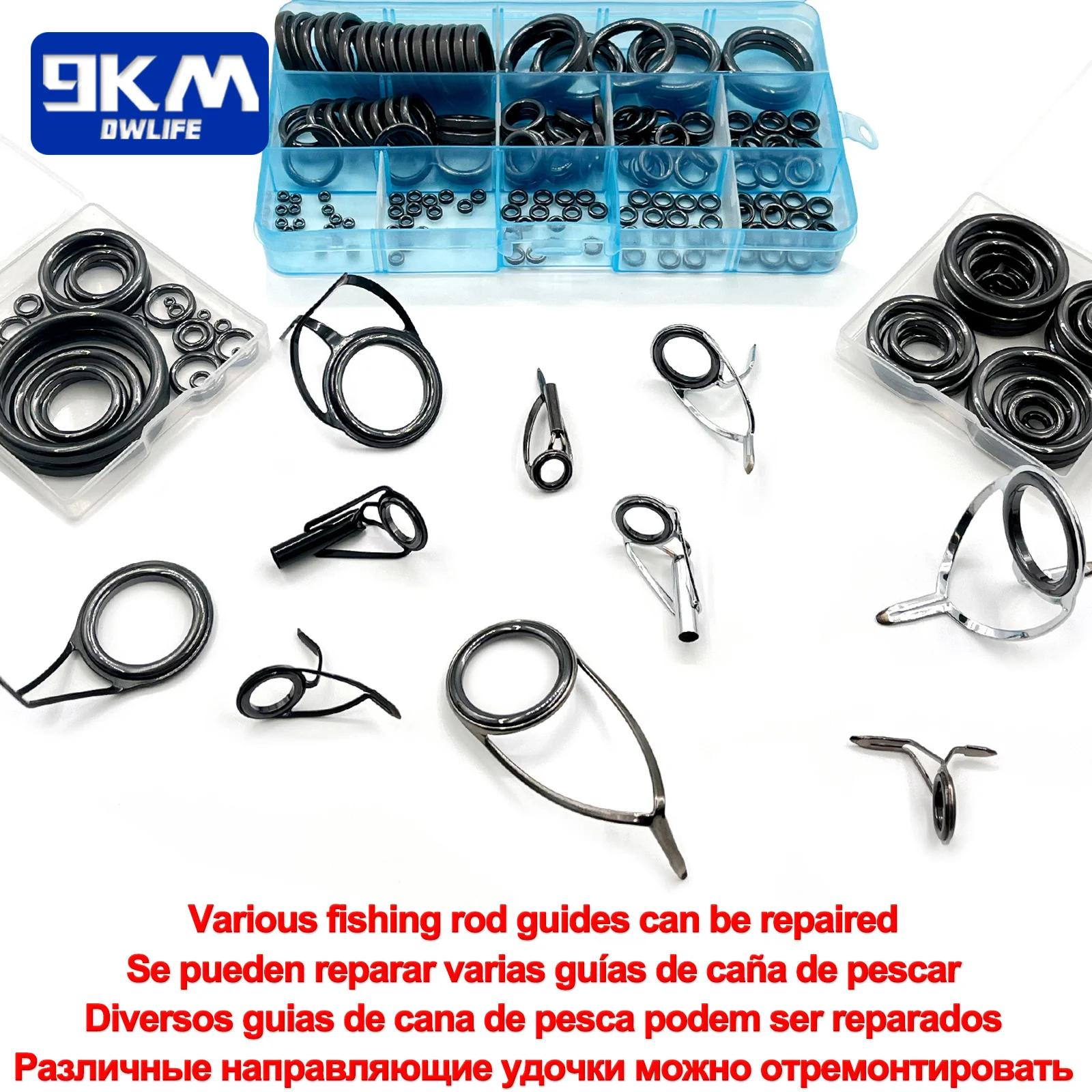 Kit de réparation de canne à pêche, 26 pièces, anneau de guidage en céramique résistant à l'usure, K