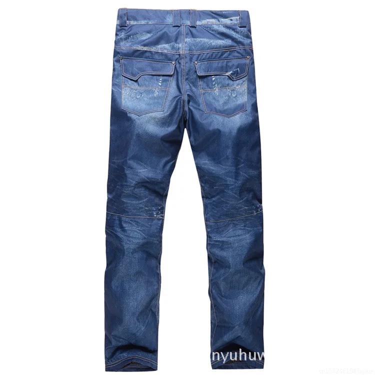 Pantalon de ski en denim pour hommes, nouveau style, bretelles, pantalon de ski en denim, patinage,