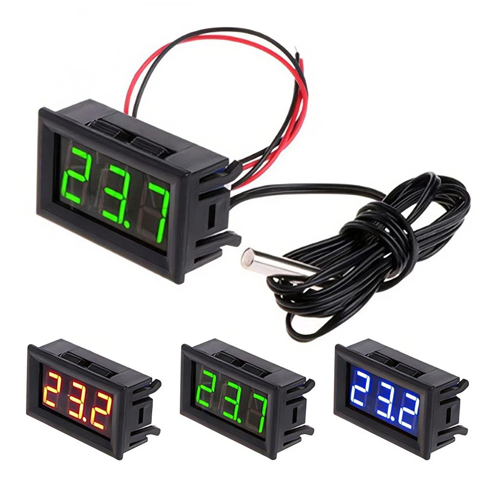 Therye.com-Panneau de surveillance de la température de voiture numérique LED, moniteur de compteur,