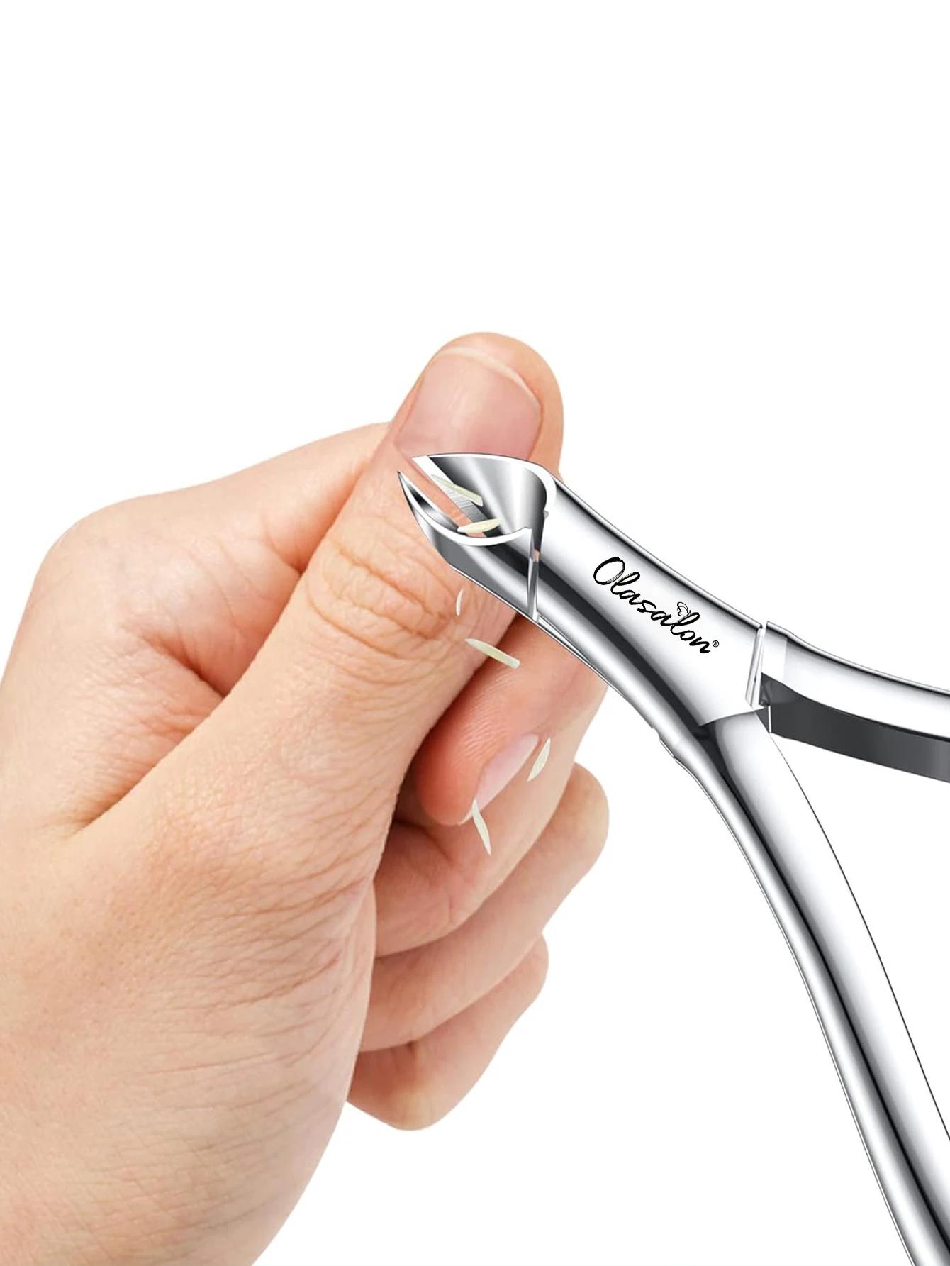 Olasalon pince professionnelle peau morte dissolvant de cuticules Durable tranchant pour manucure