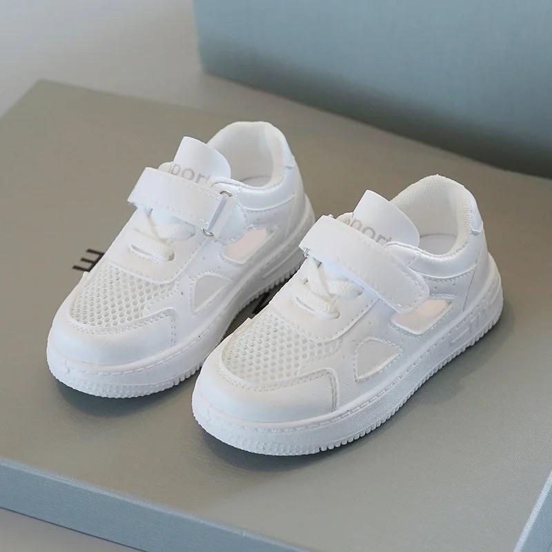 Chaussures Blanches pour Enfants 2026 – Sandales d'Été Designer Respirantes pour Garçons, Chaussures
