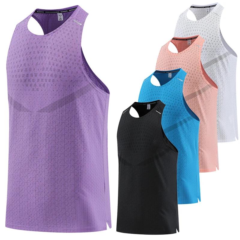 Débardeur d'athlétisme en maille respirante pour homme, maillot de corps de plage cool, maillot de v