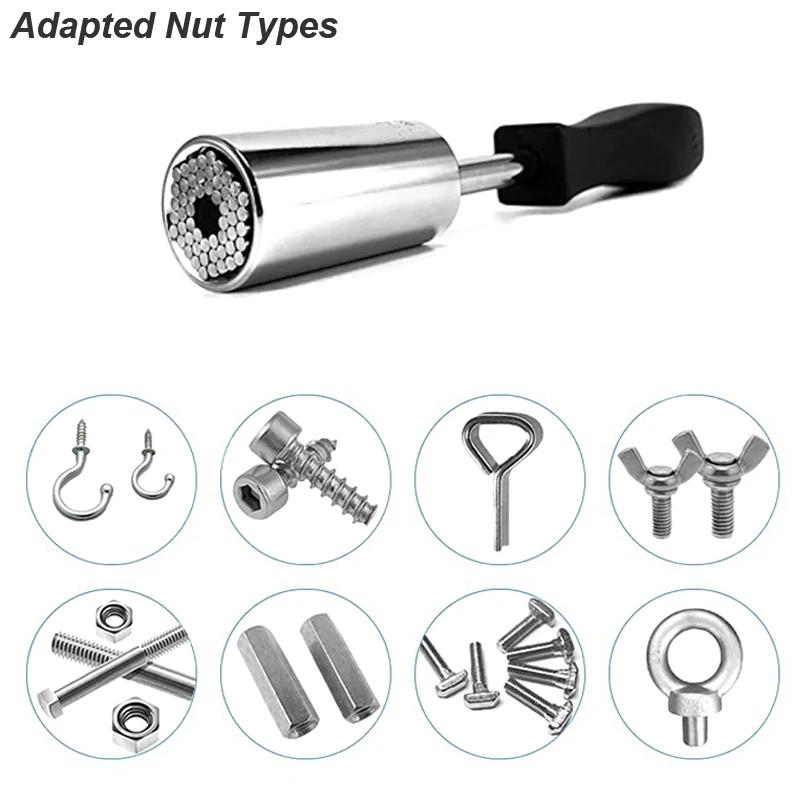 Clé à cliquet à douille universelle, adaptateur de perceuse d'angle, fixation d'extension de pilote,
