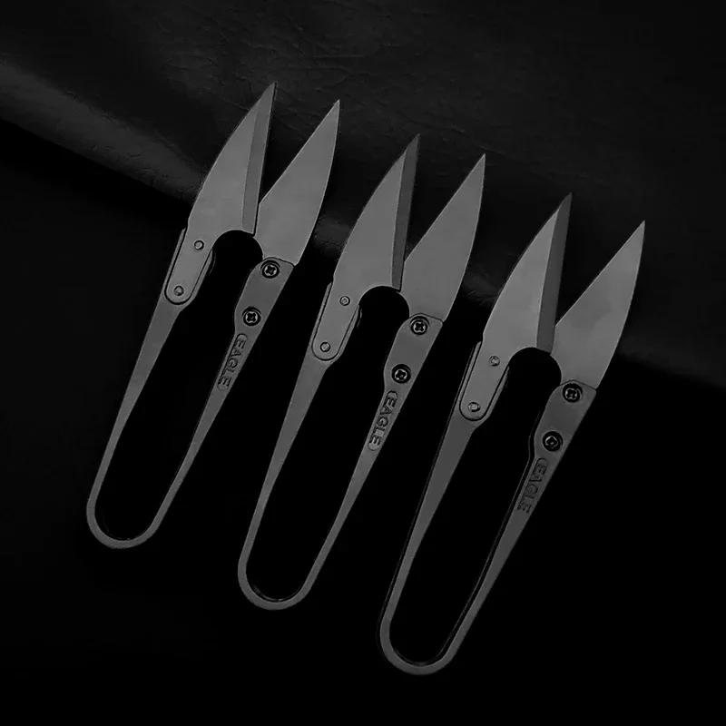 Ciseaux à coudre U, coupe-fil à perles, fils de coupe, fournitures de points, ciseaux en tissu brodé