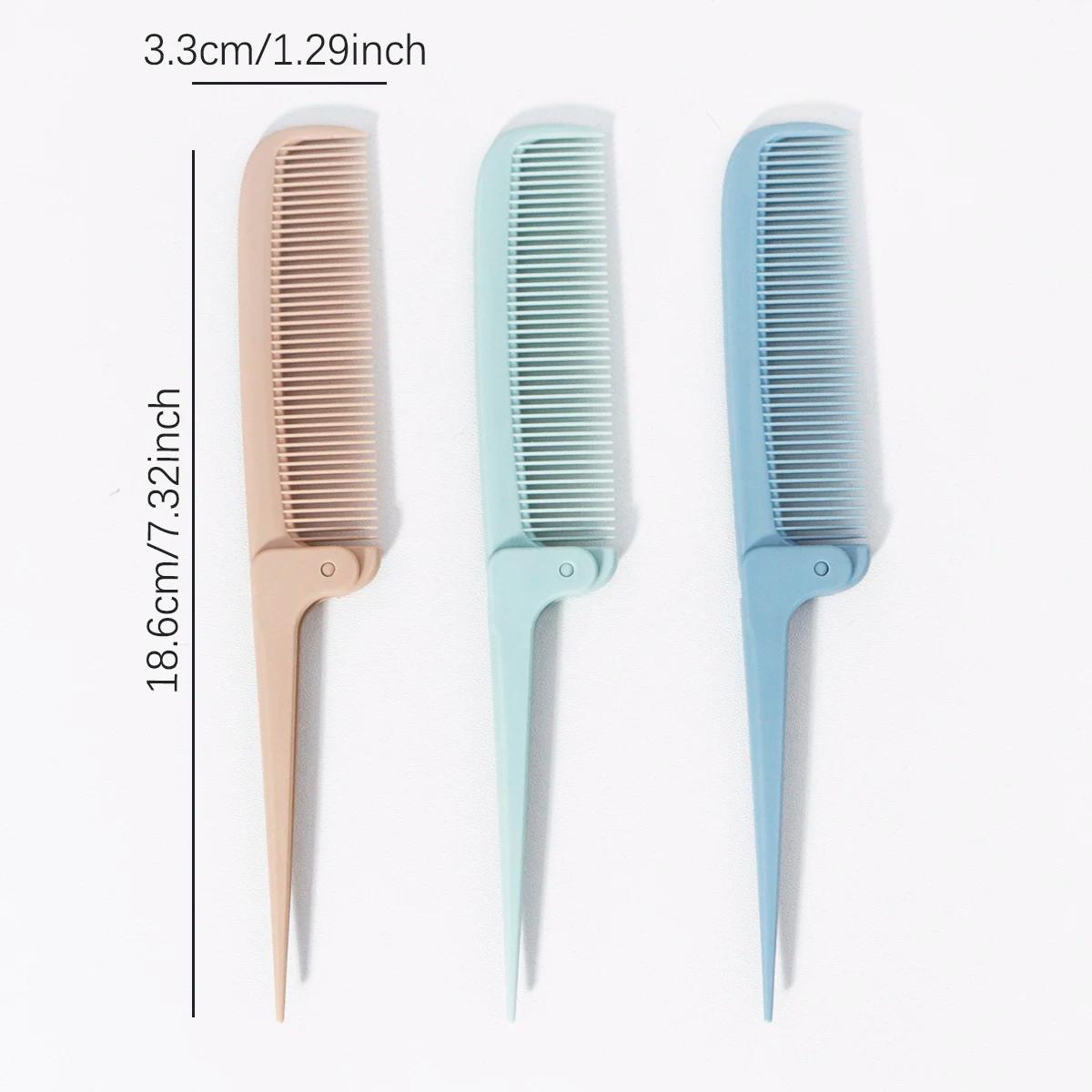 Peigne à queue pliant minimaliste portable, outil de coiffure domestique mini et compact, spécial po
