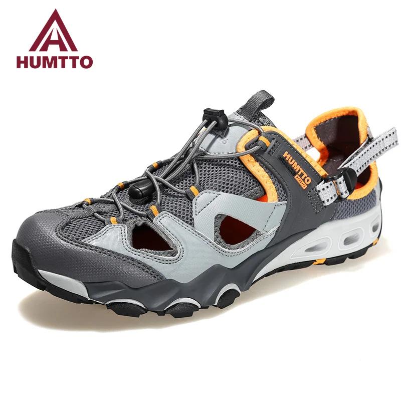 Chaussures randonnée respirantes HUMTTO hommes - Baskets sport été décontractées outdoor polyvalentes
