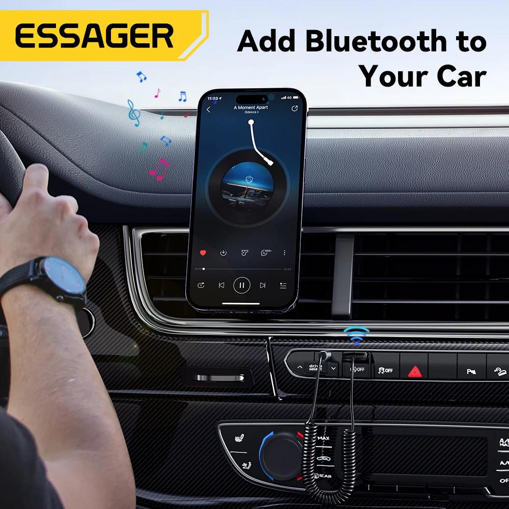Essager USB Bluetooth Aux adaptateur Dongle USB à 3.5mm Jack Audio sans fil mains libres Kit pour vo