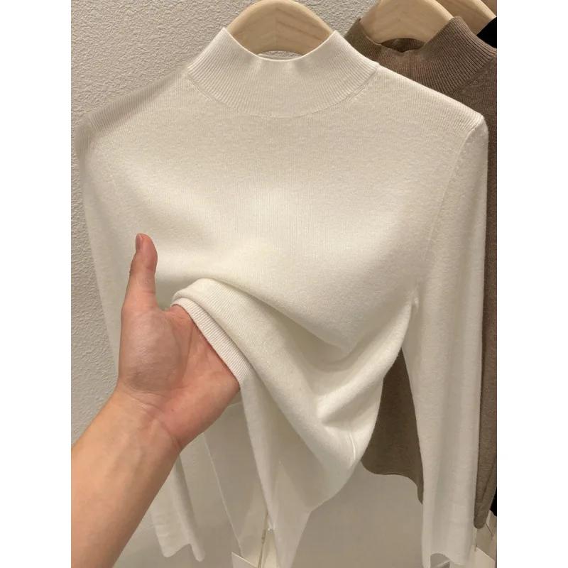 AOSSVIAO Pulls à col roulé pour femme, collection Automne Hiver 2026, mode, coupe ajustée, couleur u