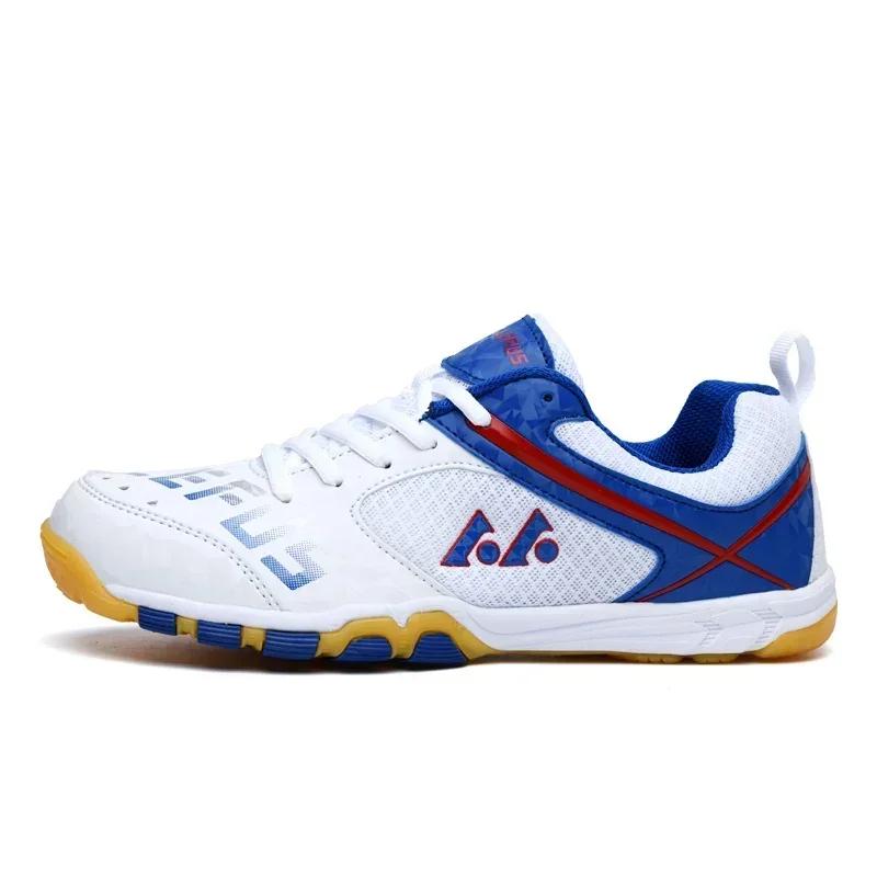 Chaussures tennis de table professionnelles unisexes - Baskets entraînement légères respirantes intérieur