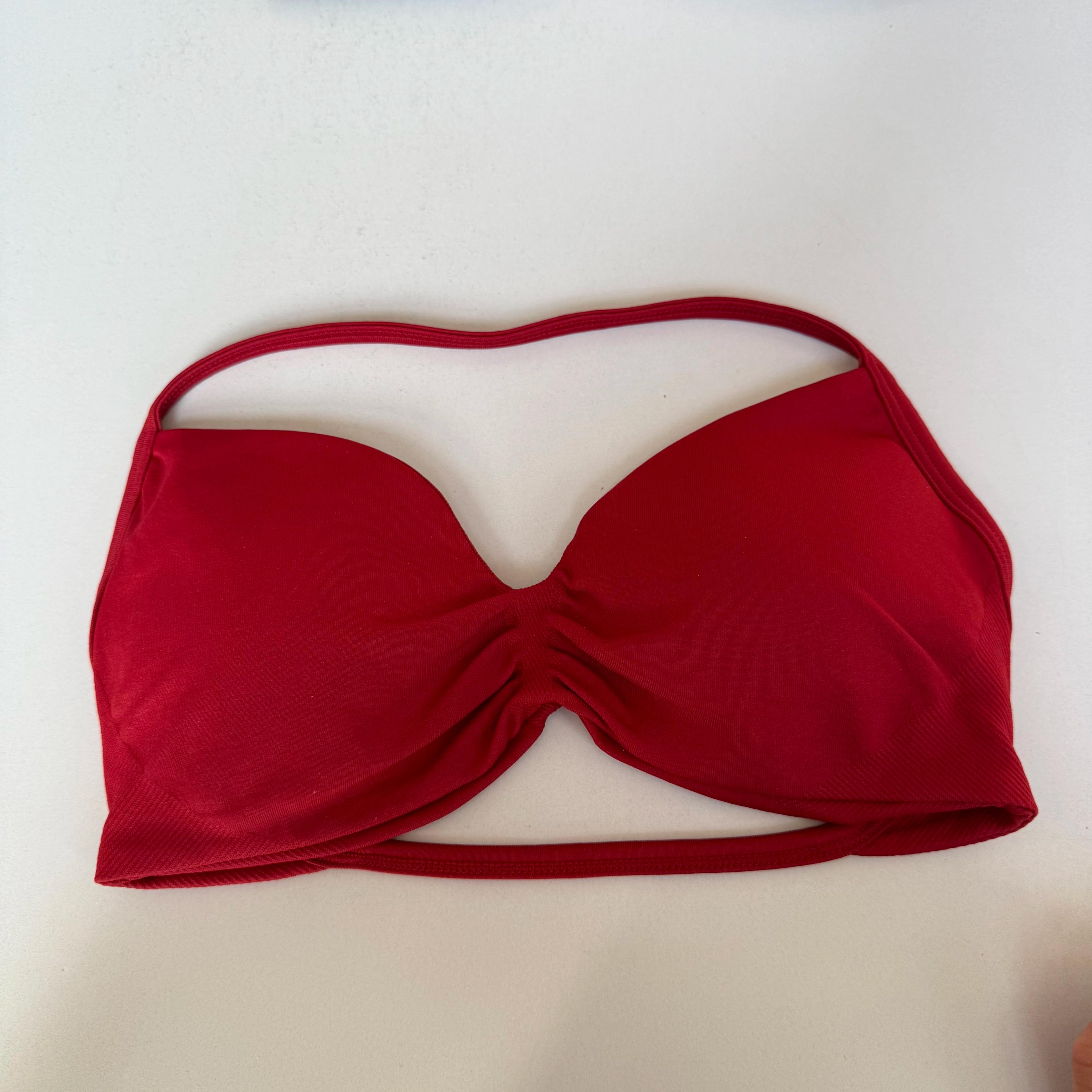 Soutien-gorge de sport push-up sexy à bretelles et dos ouvert, haut court de gym avec coussinets amo
