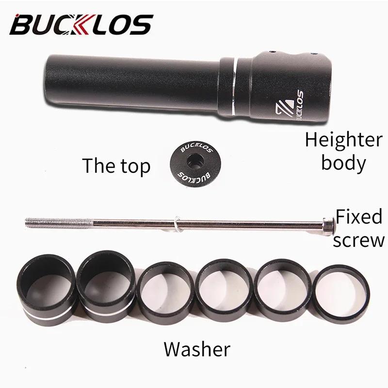 BUCKLOS tige de fourche de vélo montée jusqu'à 115mm 180mm 210mm tige de vélo extension de hauteur r