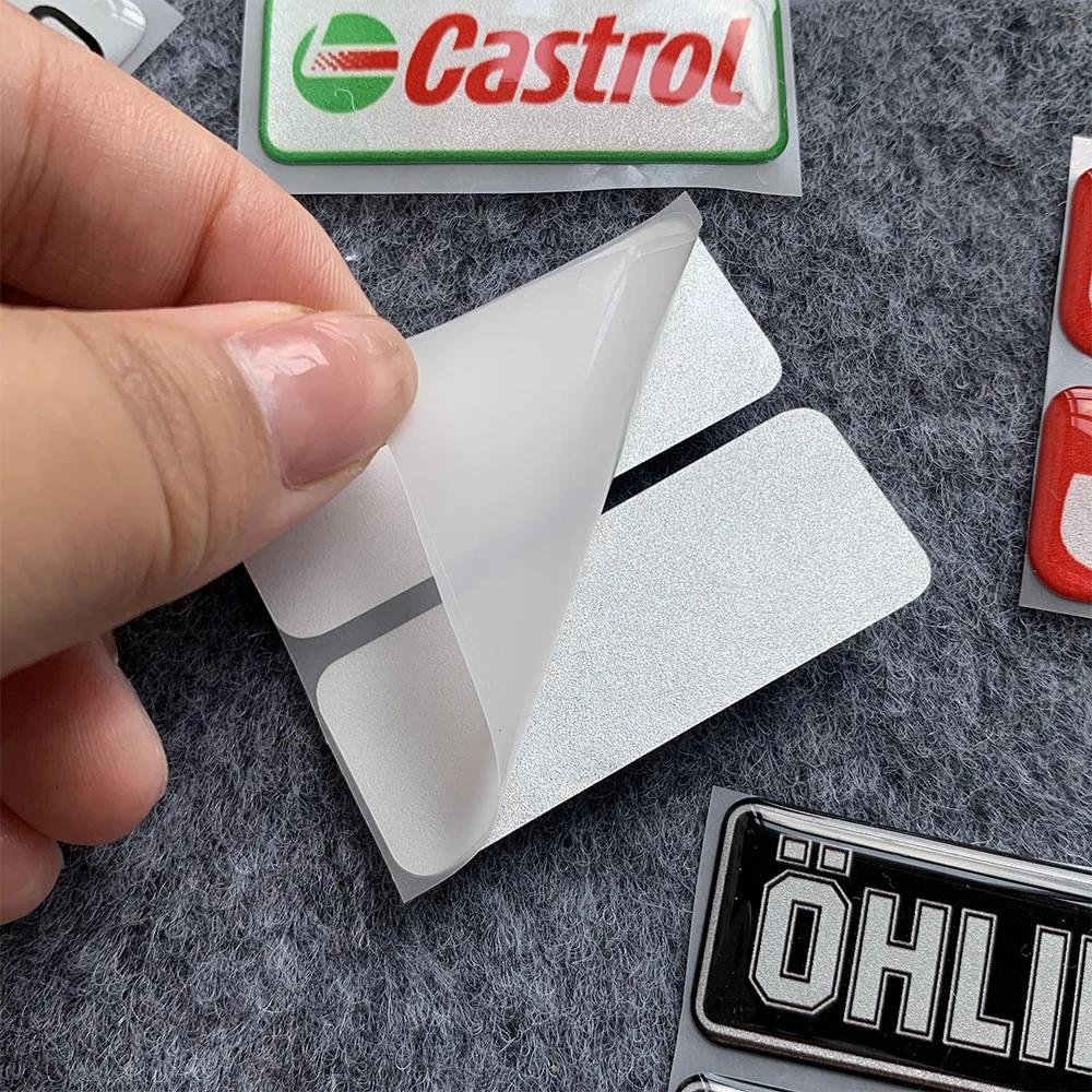 Autocollants de colle pour tuyau d'échappement de moto, 2 pièces, décoration réfléchissante pour AR