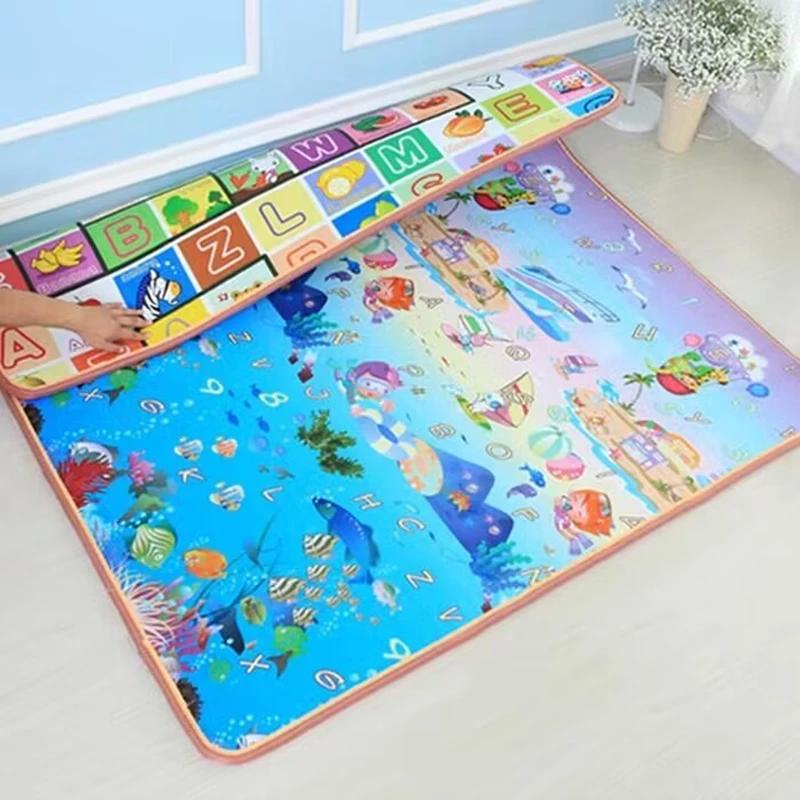 200x1 0/180x1 0/180x120cm tapis de jeu pour enfants épais tapis de sécurité amical ramper tapis de j