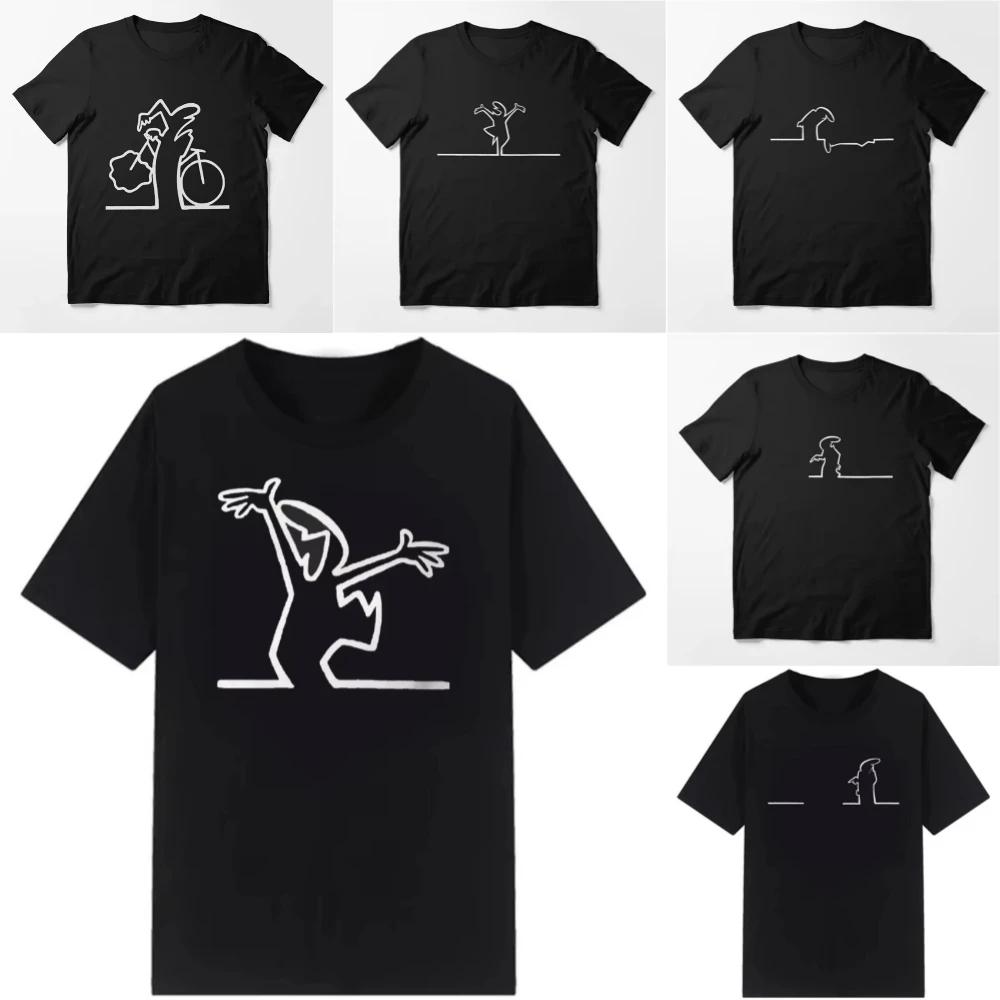 Créatif La Linea la ligne Osvaldo Cavandoli TV T-Shirt hommes mode heureuse femmes t-shirts Streetwe
