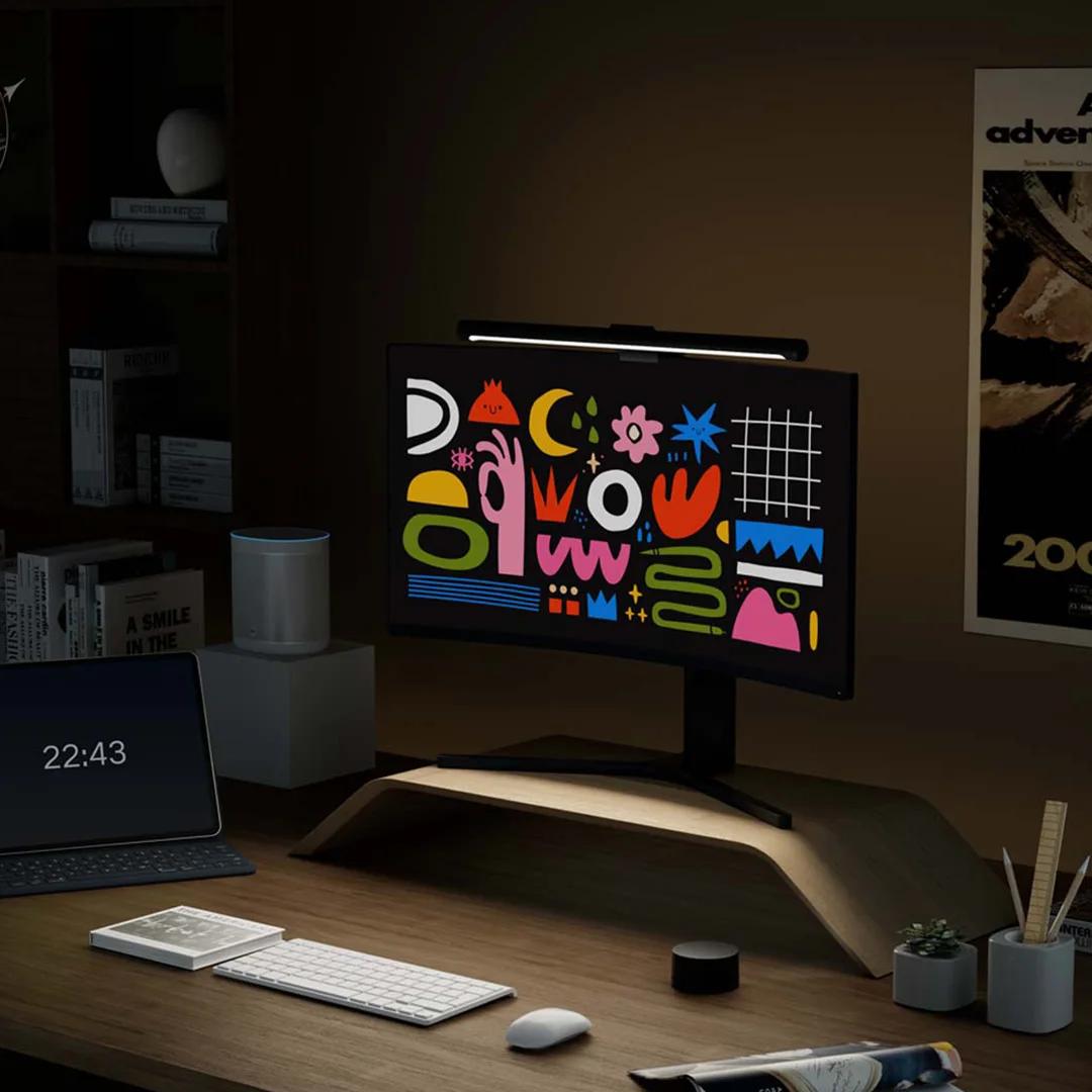 Xiaomi barre lumineuse suspendue gradation continue soin des yeux lampe de bureau LED 1S ordinateur