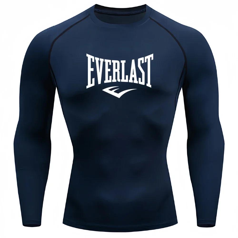 Chemises de Compression pour hommes, manches longues, couche de Base, t-shirts d'entraînement à séch