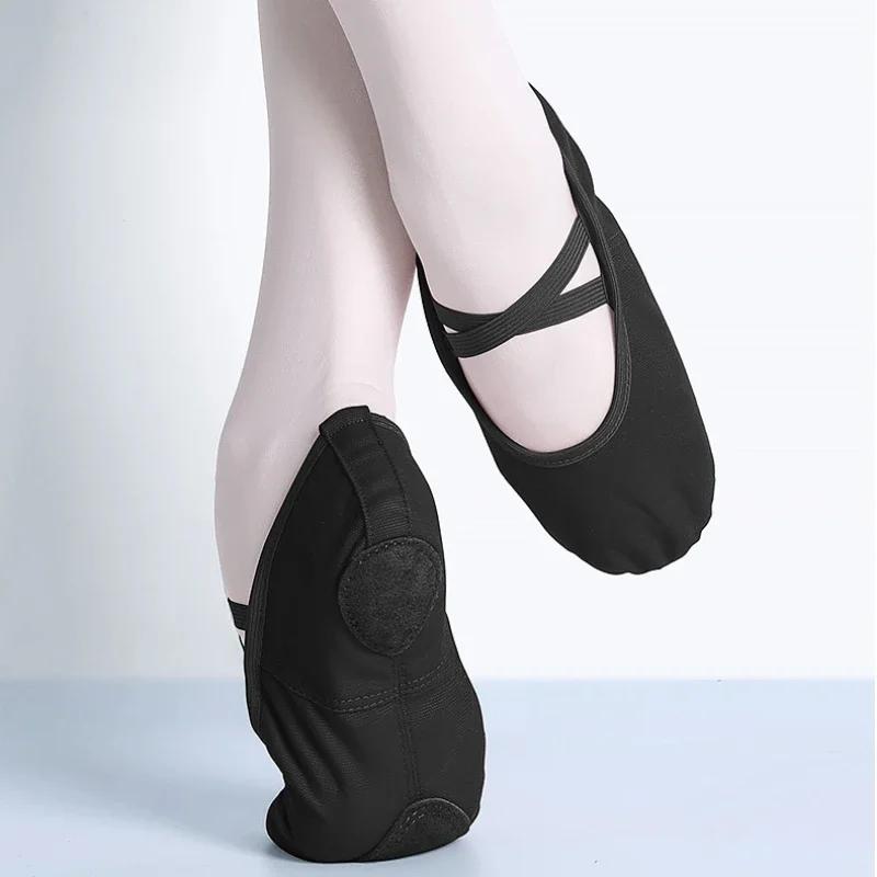 Chaussures de Ballet à bout en tissu pour filles, chaussures de danse classiques modernes pour adult