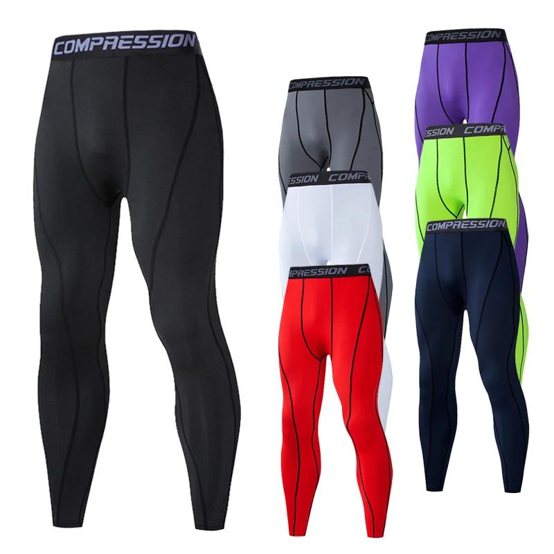 Pantalons de survêtement de Compression pour hommes collants pour hommes pantalons de Sport pour sal
