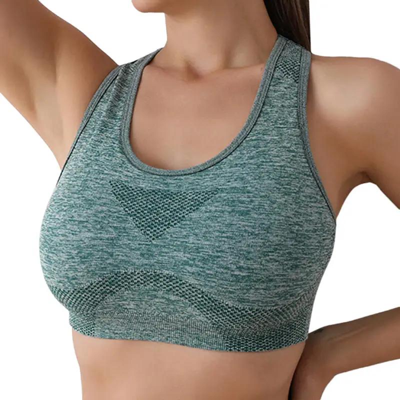 Femmes sport soutiens-gorge Yoga haut gilet haute antichoc séchage rapide Yoga gymnase course sous-v