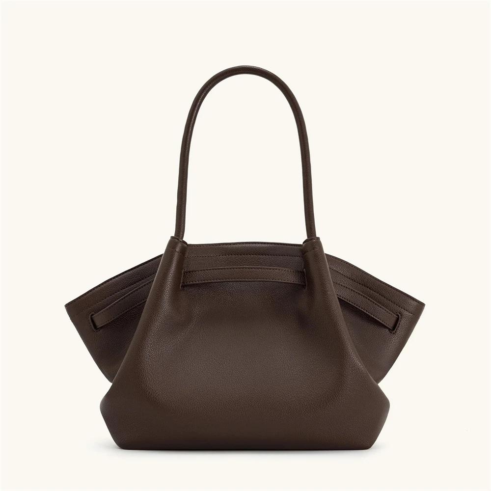 Sac à bandoulière JW PEI2026 pour femme, sac de créateur grande capacité marron foncé avec pochette