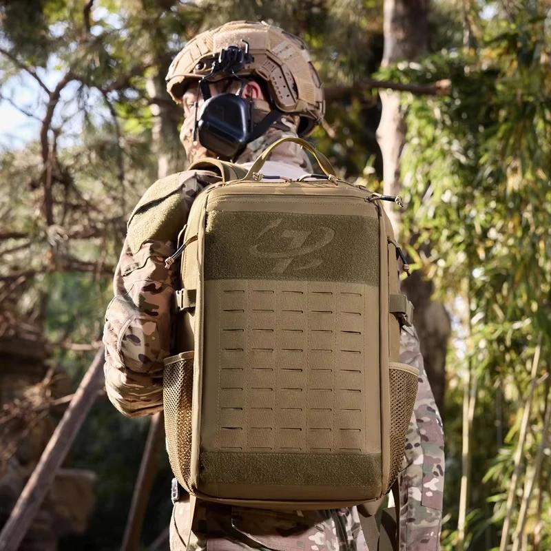 Sac à dos tactique de voyage pour hommes, randonnée, escalade, sports de plein air, sac à dos laser