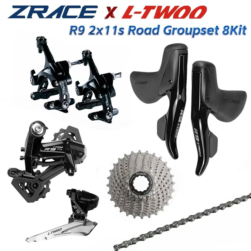 LTWOO – R9 2x11 vitesses, 22s Road 8Kit, frein ZRACE + Cassette + chaînes + levier + dérailleur arri