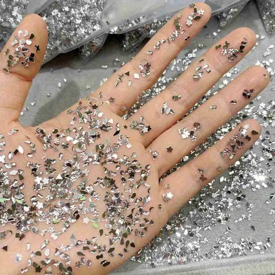 500/1000 pièces Mini Nail Art strass cristal résine Flatback diamants forme mixte étincelle bricolag