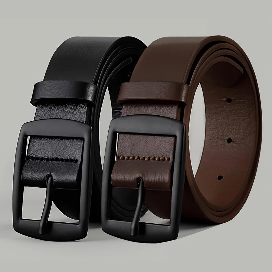 Nouvelle ceinture de luxe pour hommes ceinture en cuir PU boucle ardillon en métal de haute qualité
