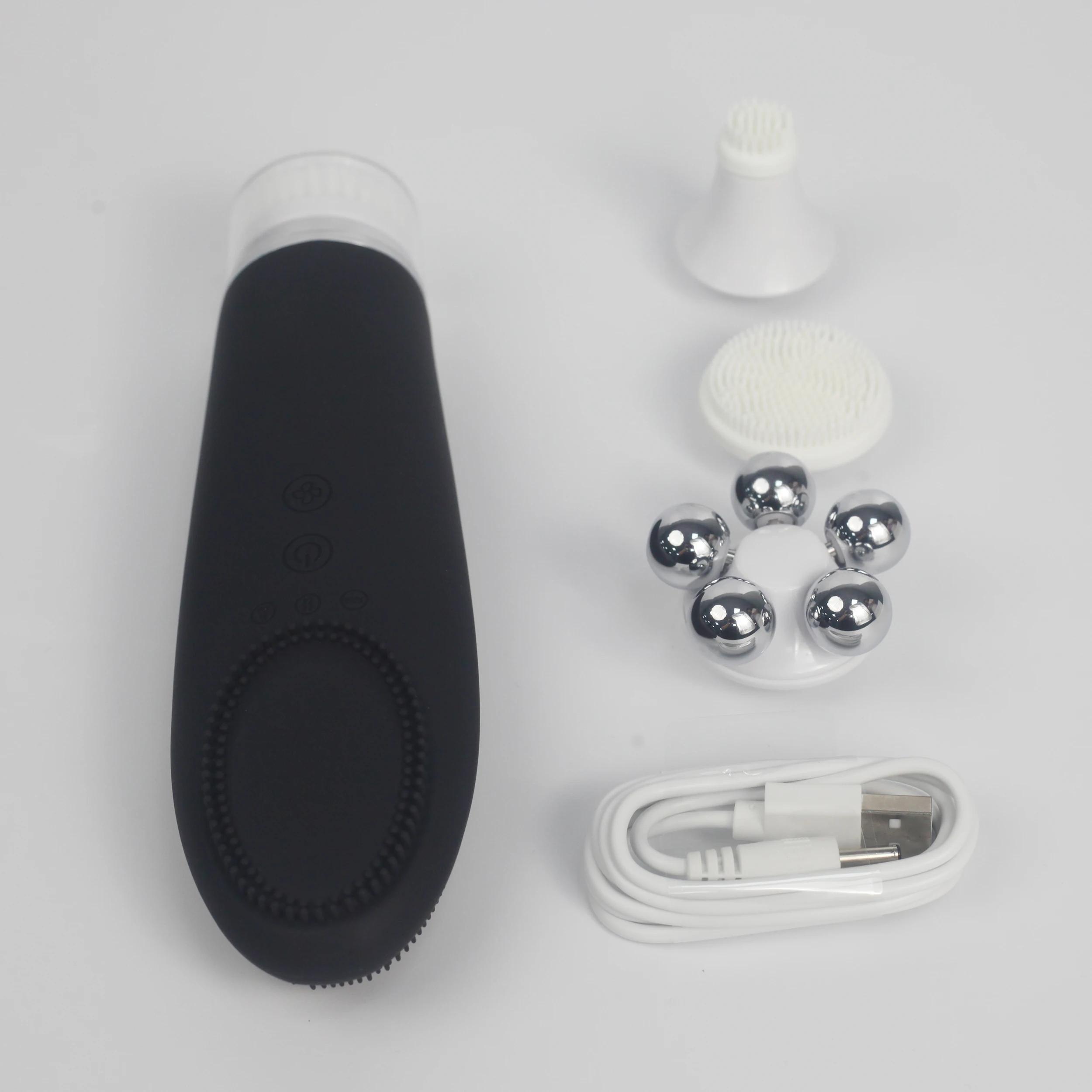 Brosse de nettoyage du visage chaude multifonction, Instrument électrique de lavage du visage, Machi