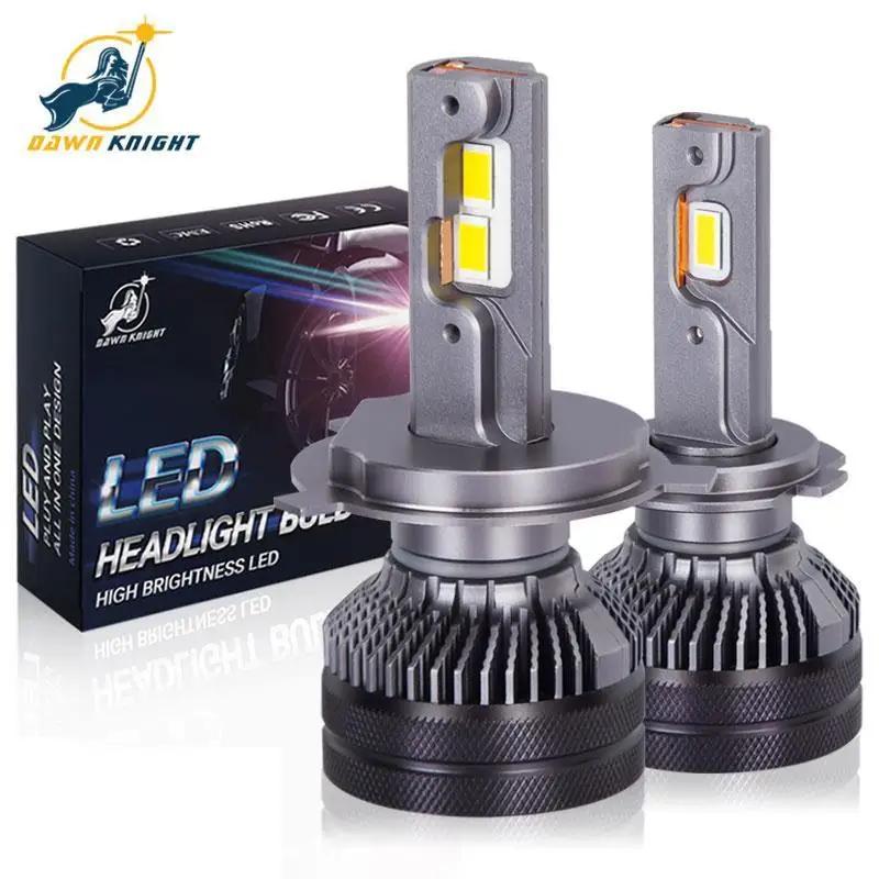 DAWNKNIGHT K5C 4300K 110W H7 H4 lampe à LED Double Tube de cuivre 3000K lumières Led pour voiture H1
