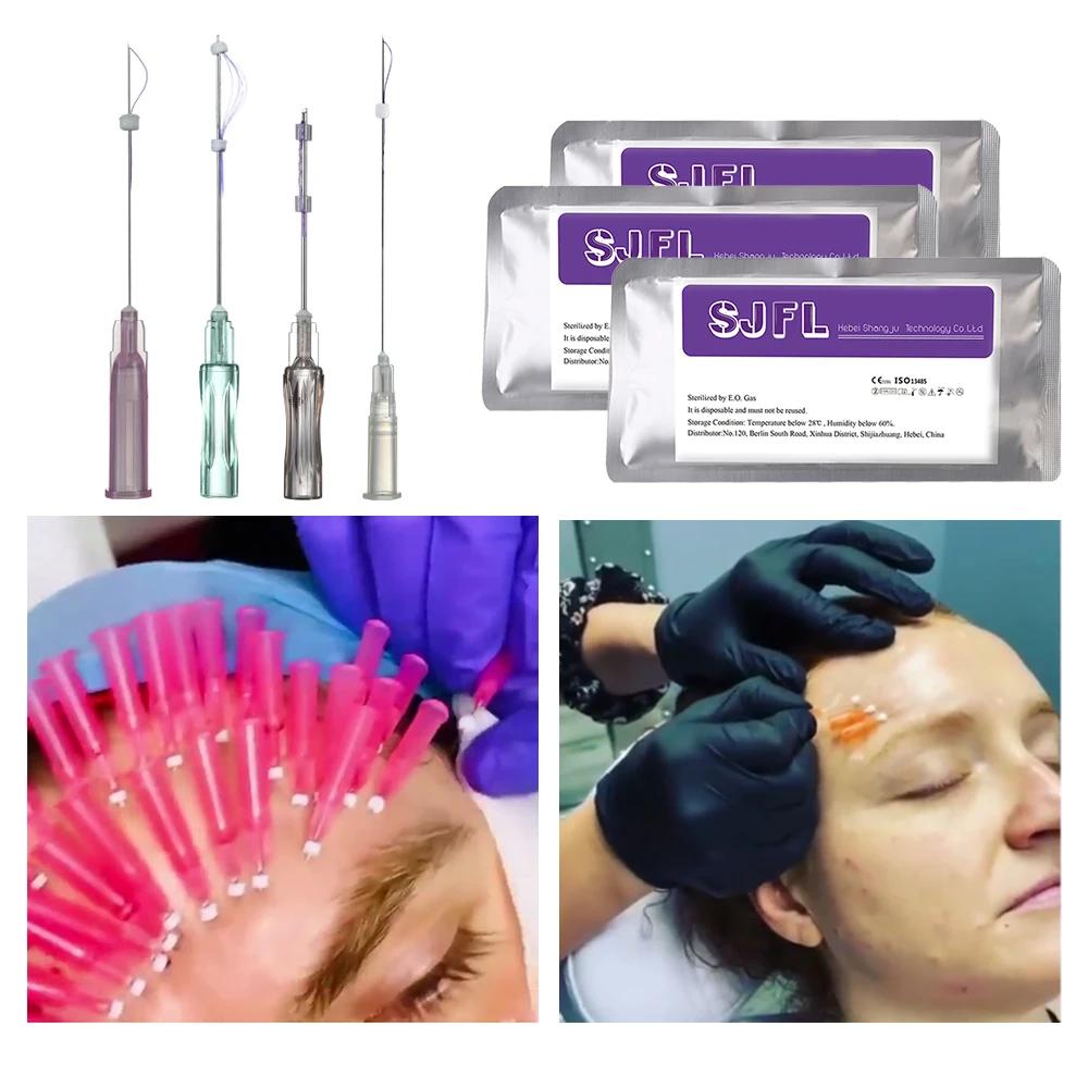 20PCS SJFL Fils tenseurs PDO Mono Screw Tornado pour le lifting du visage et l'élimination des rides