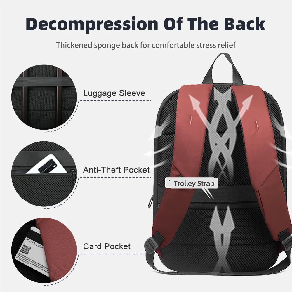 Sac à dos extensible pour ordinateur portable HK, sac à dos de voyage fin et tendance pour homme, im