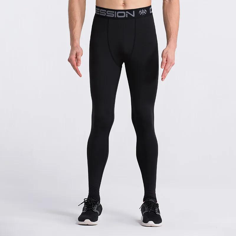 Leggings de Compression de gymnastique pour hommes, pantalons d'entraînement de Sport, collants de c