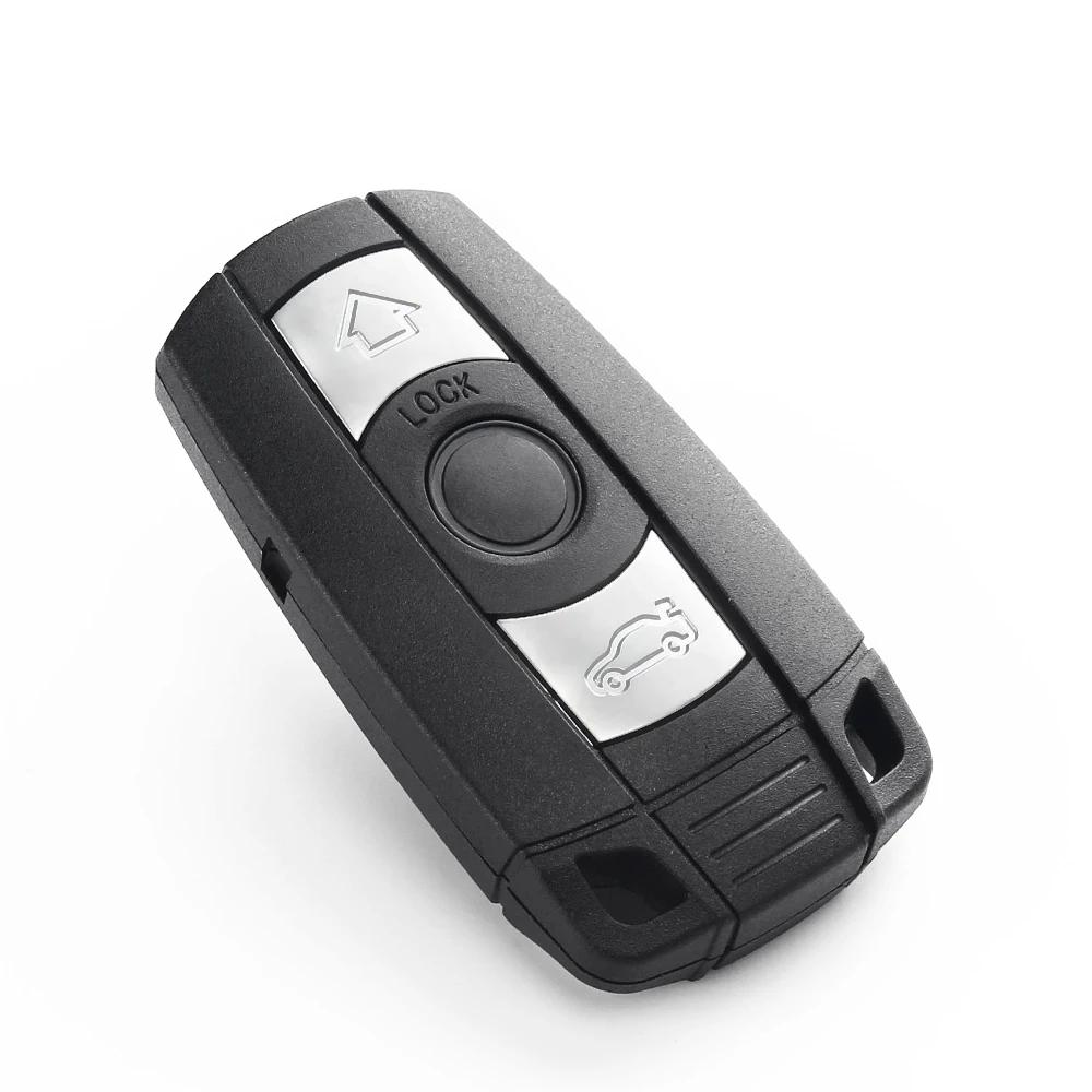 KEYYOU pour BMW 1 3 5 6 série E90 E91 E92 E60 E70 E71 E72 E82 E87 E88 E89 Fob 3BNT coque de clé à di