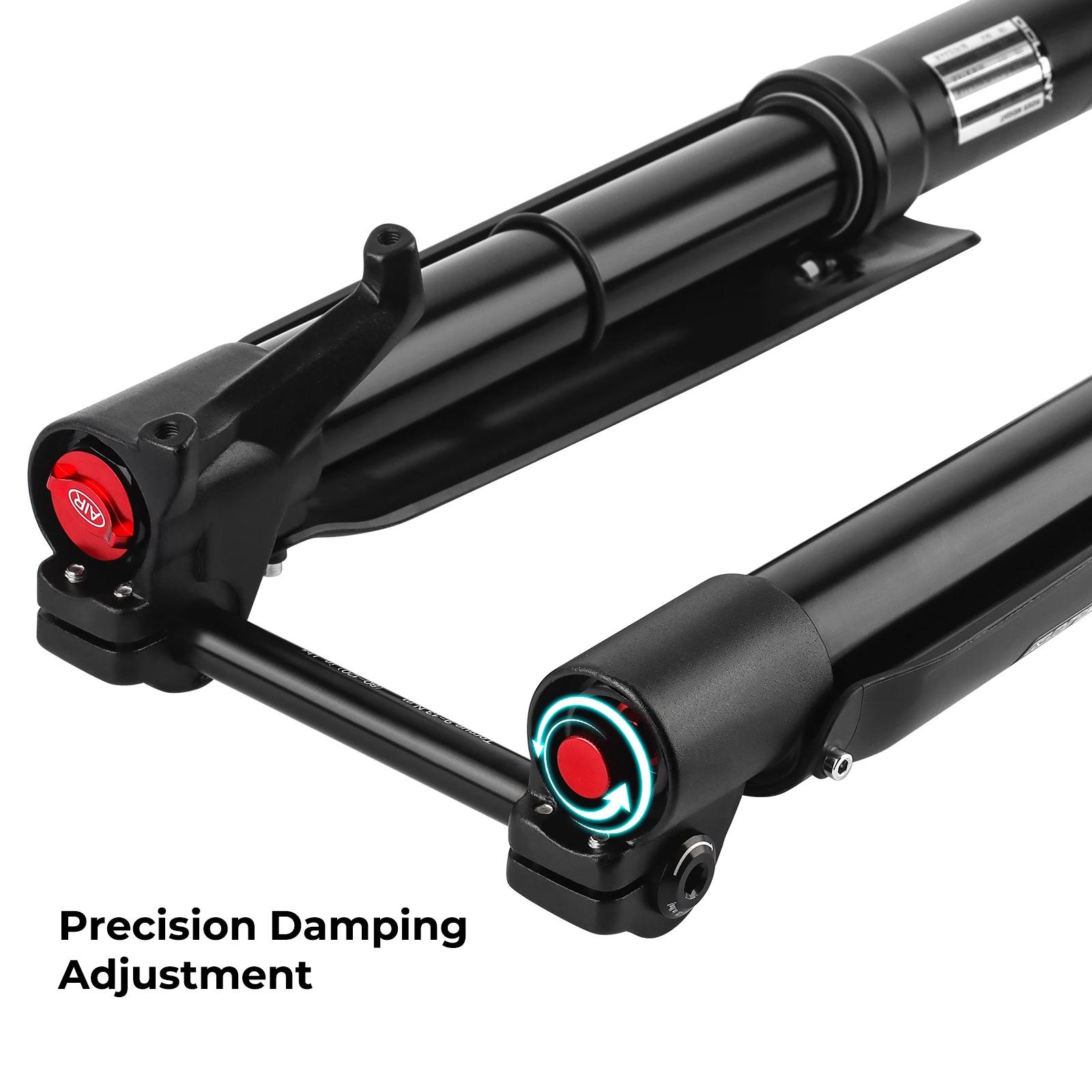 BOLANY fourche de vélo inversée Double épaule fourche vtt pour descente 29 pouces fourche Boost à ax