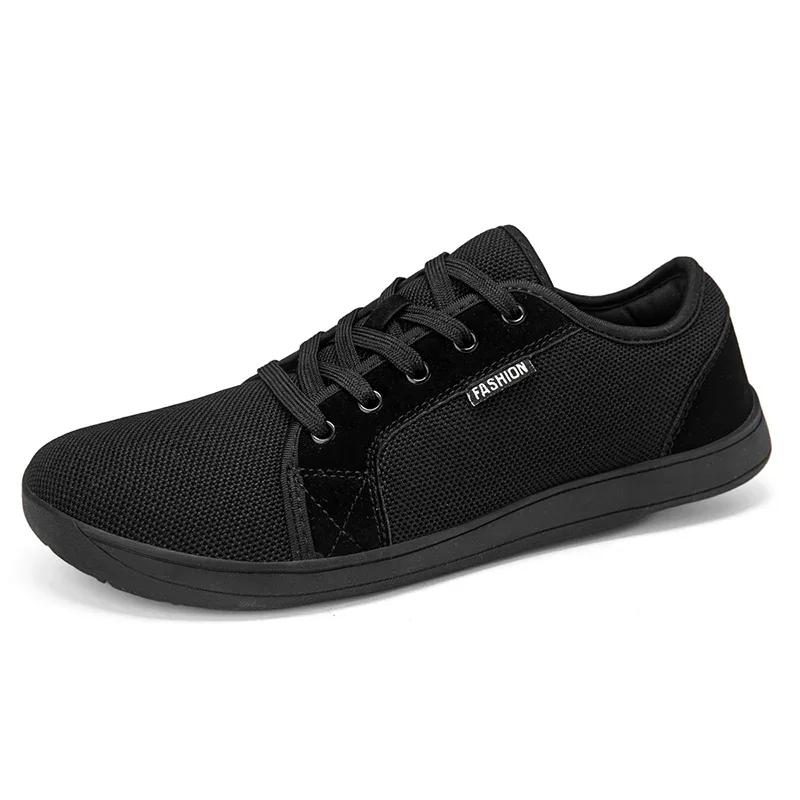 Chaussures pour hommes et chaussures de sport bout large pieds nus décontracté grande taille large d