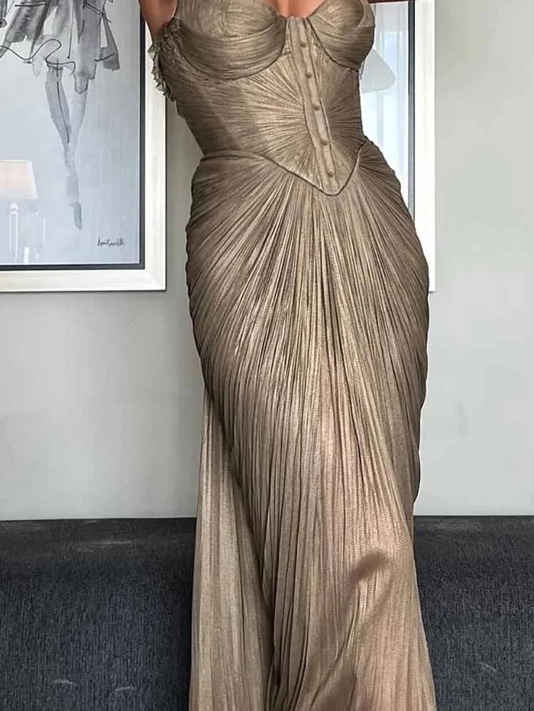 Robe portefeuille Sexy pour femmes, taille haute, robe de Banquet, décontractée, creuse, sans manche