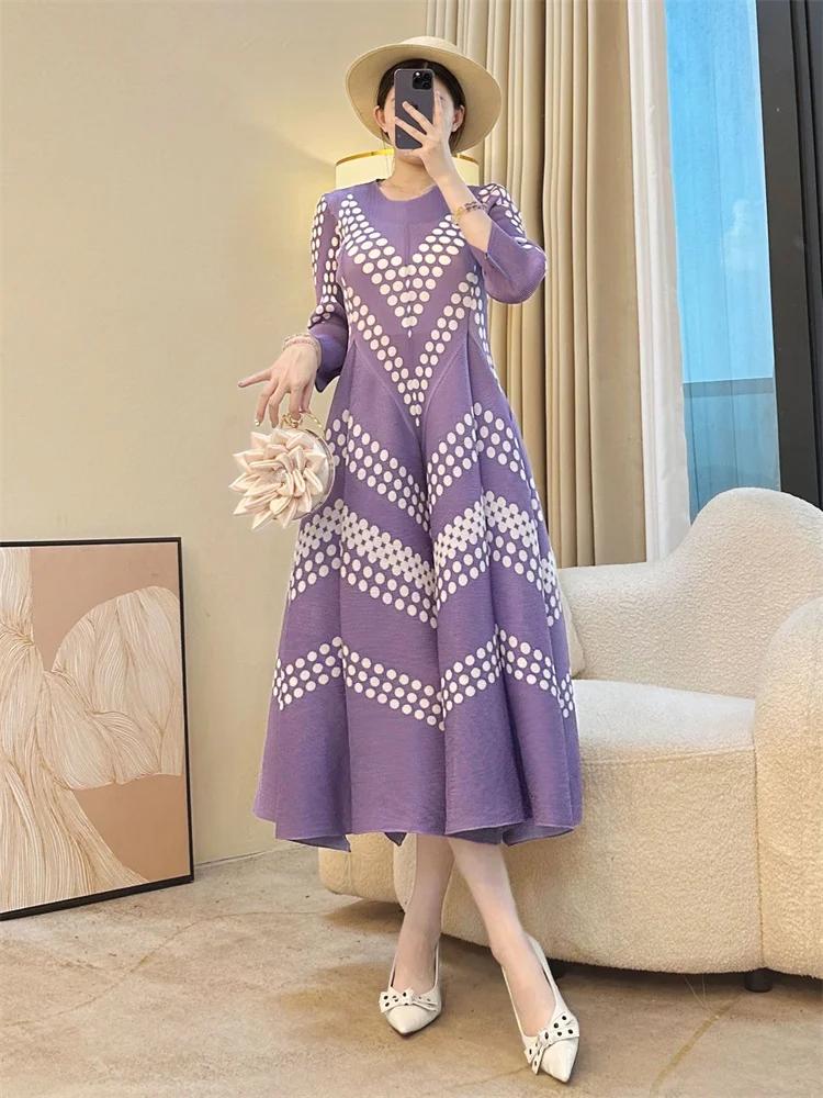 Robe longue ample et élégante pour femmes, nouvelle mode printemps et été 2026, littéraire française