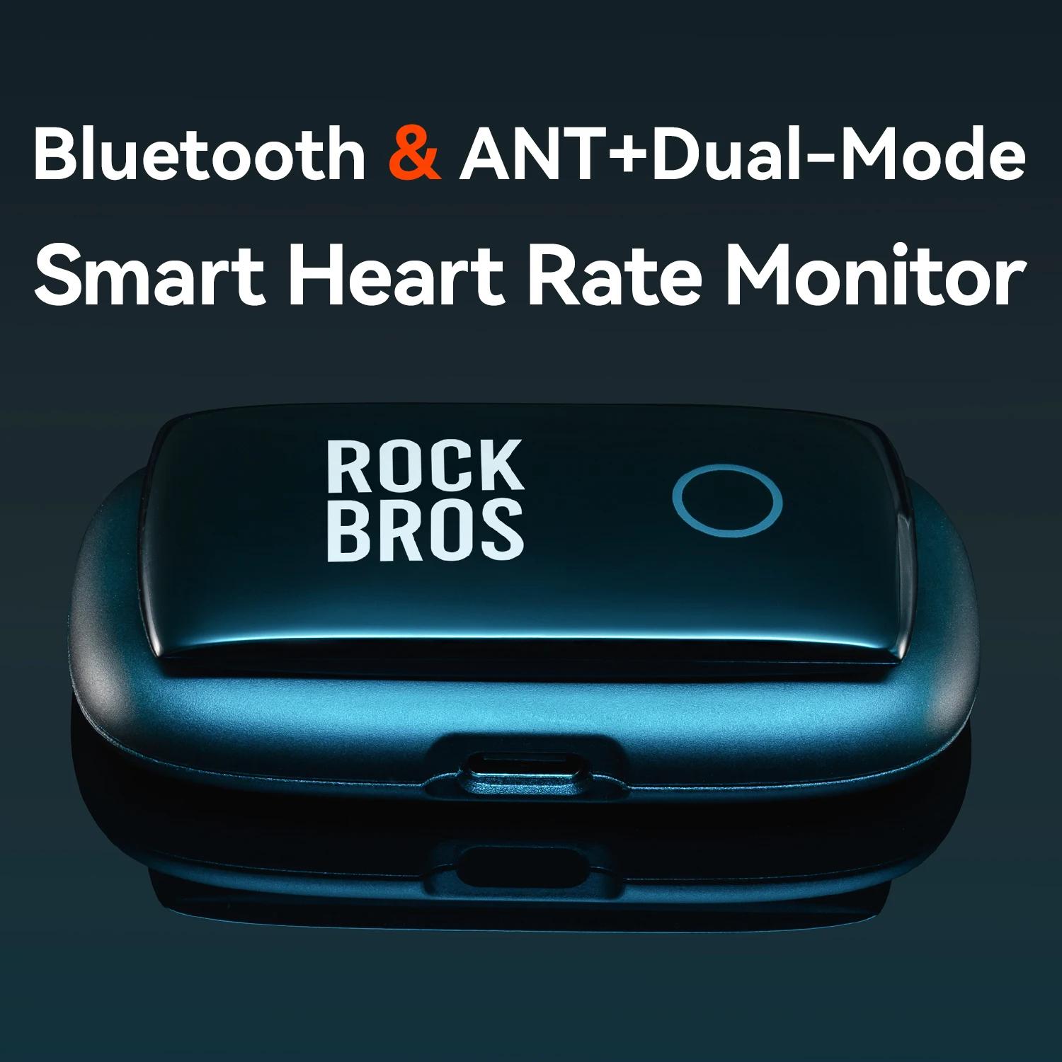 Capteur de fréquence cardiaque ROCKBROS H828 Bluetooth ANT+, moniteur de fréquence cardiaque avec ce
