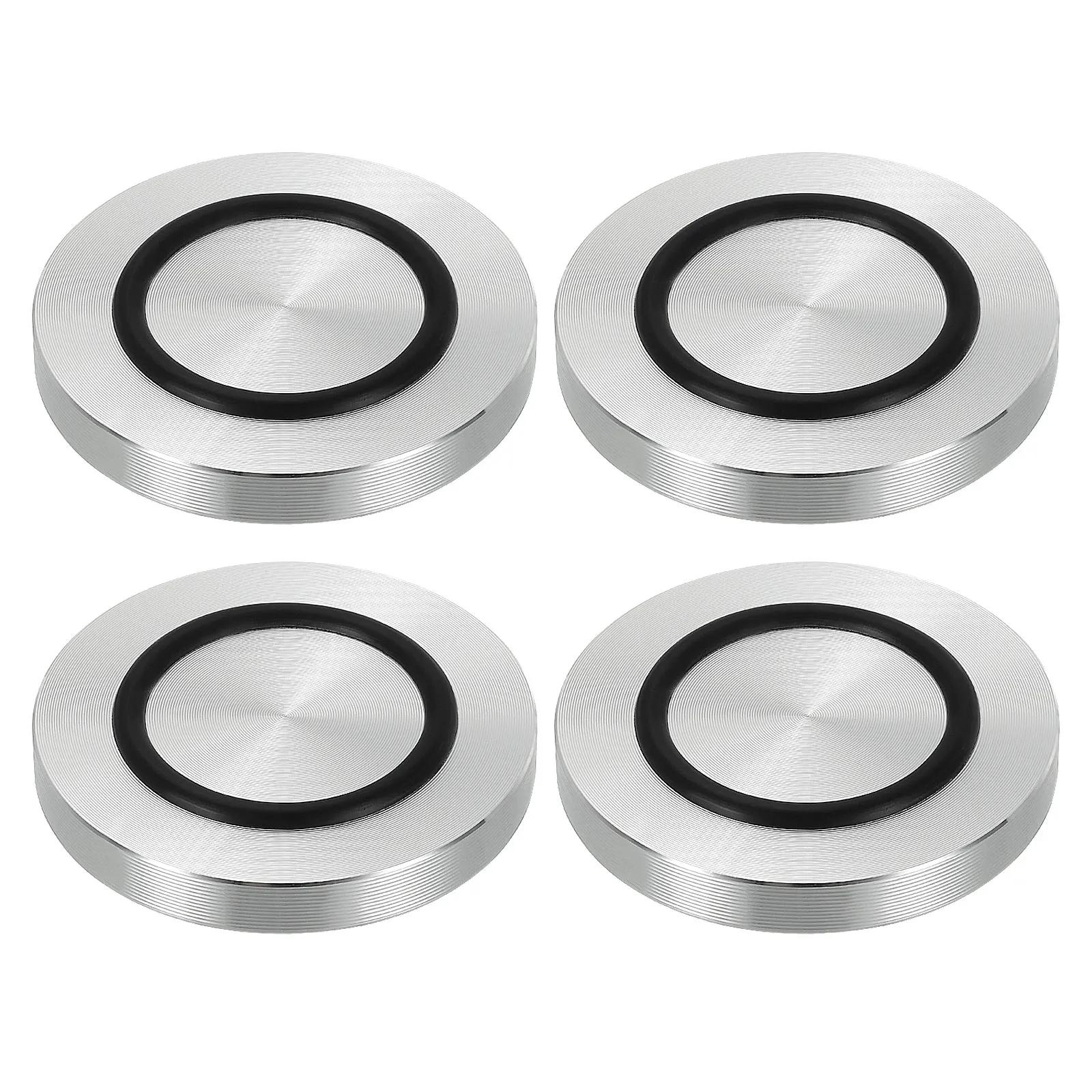 Disque circulaire en aluminium de 40/50/60mm de diamètre, adaptateur supérieur en verre M8, pieds de