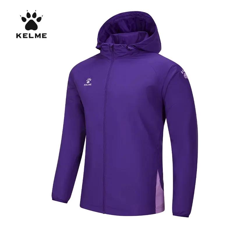 Veste de sport Kelme coupe-vent imperméable pour homme et femme - Football, course et plein air