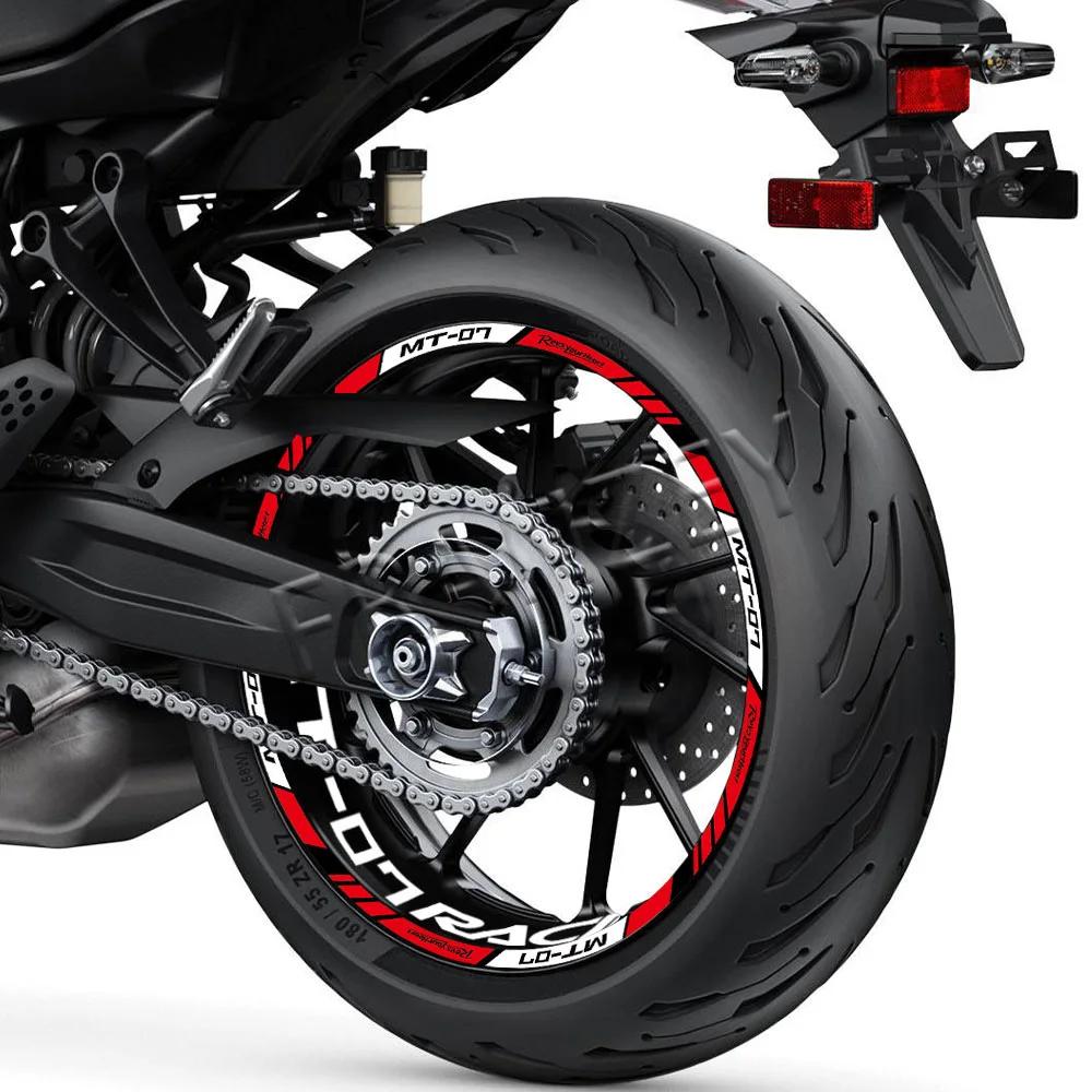 Autocollant réfléchissant pour roue de moto, autocollants de moyeu, bande à rayures de jante, décora