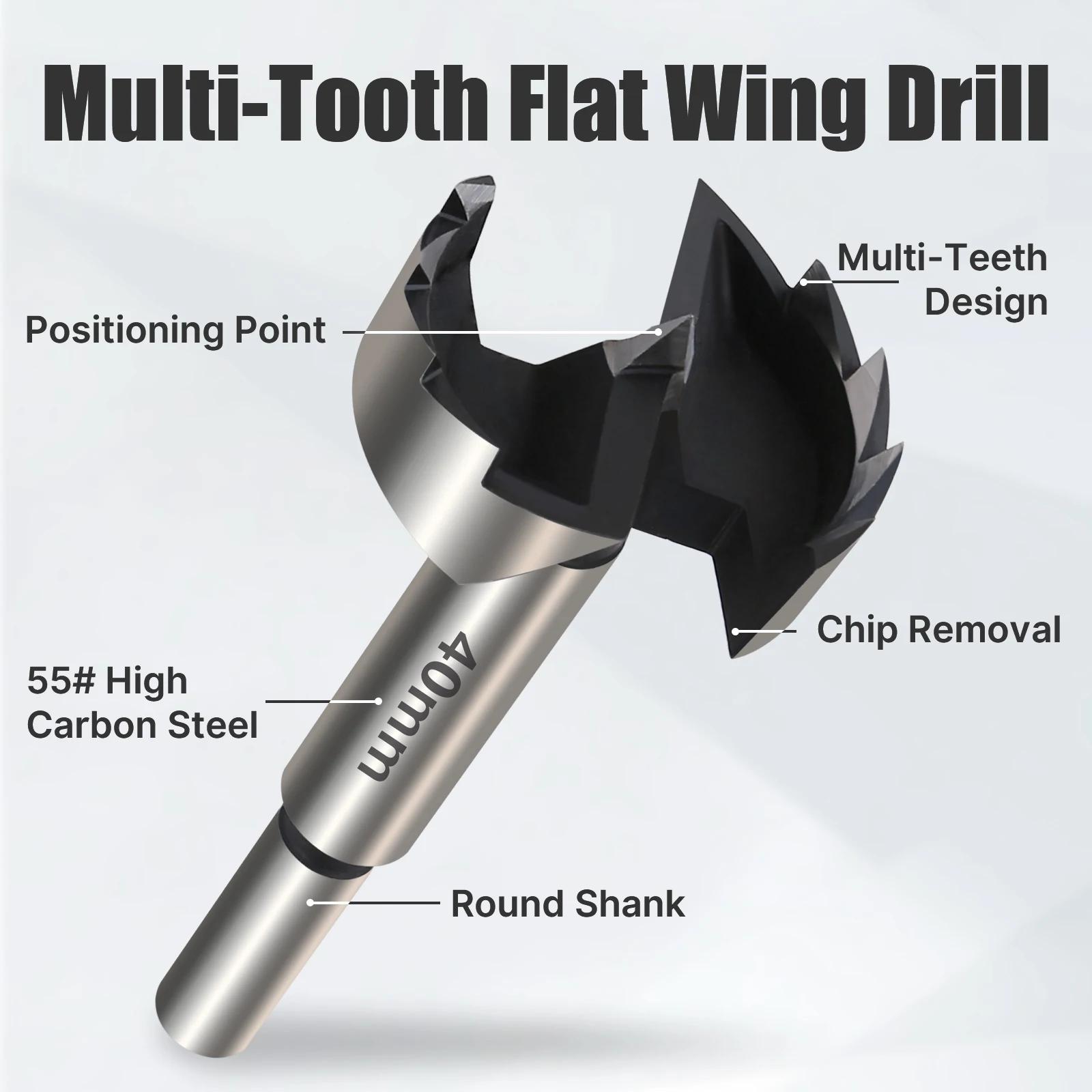 Versery 1 pièce 6mm-100mm Forstner outils de travail du bois scie cloche charnière forets alésage ti