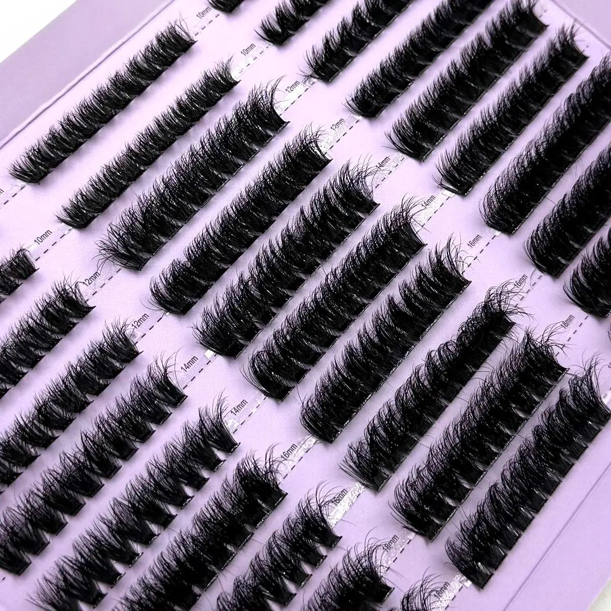 HBZGTLAD 290/300 pièces grappes de cils épais moelleux D/DD cils individuels vaporeux 60/80/100 méla