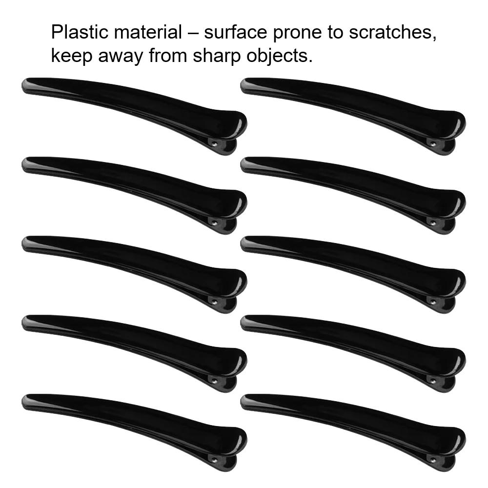 10 pièces/ensemble pince à bord en plastique épingle à cheveux accessoires grande taille 8CM pince à