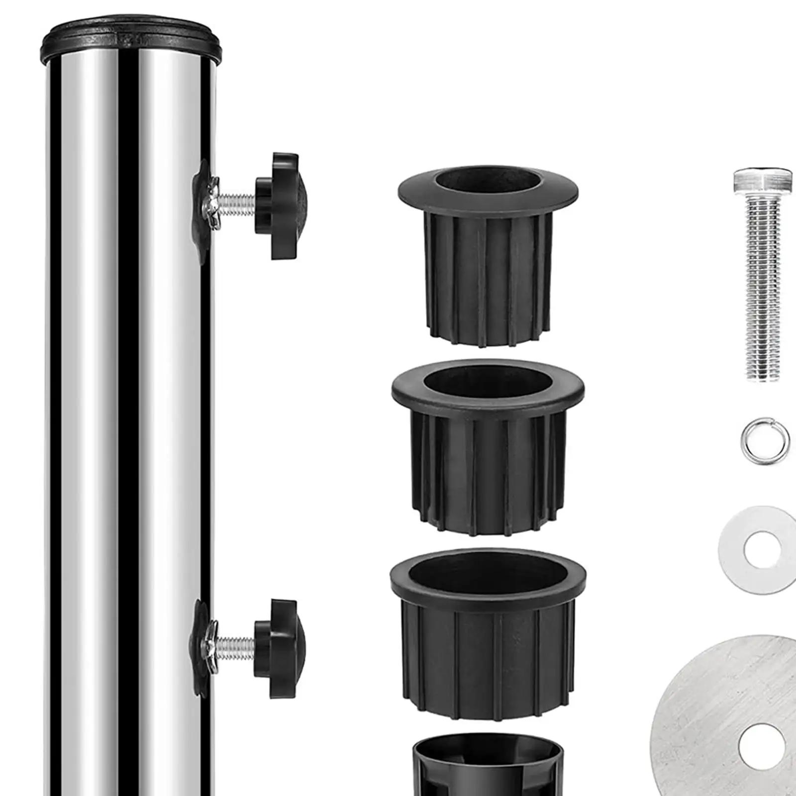 Support de base de parasol en acier robuste avec pince de fixation de rechange pour quais, pelouses,